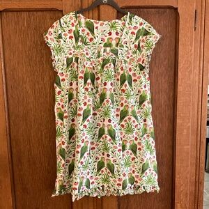 Printfresh Pintuck nightgown in lovebirds size XS